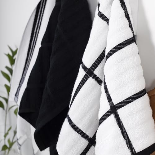 Solid & Coordinate Kitchen Towels (4 Count)