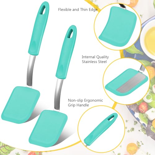2 Pcs Mini Silicone Cookie Brownie Spatula (2 Count)
