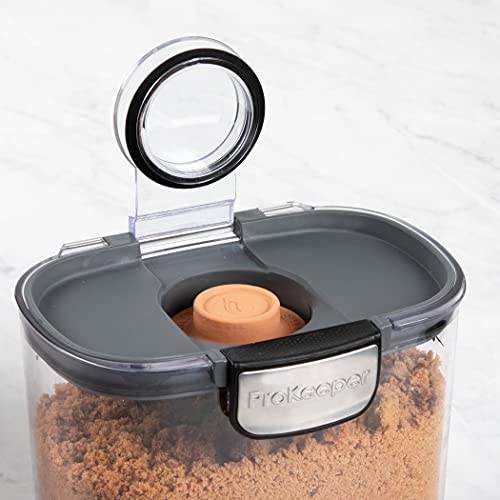 International ProKeeper+ Clear Plastic Airtight Food Baker's Kitchen Storage Organization Container Canister Set with Magnetic Accessories (2 Count)