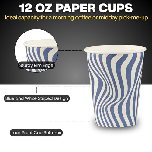 Disposable Coffee Cups (100 Count)