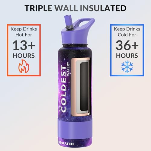 Coldest Insulated Water Bottle with Straw Lid