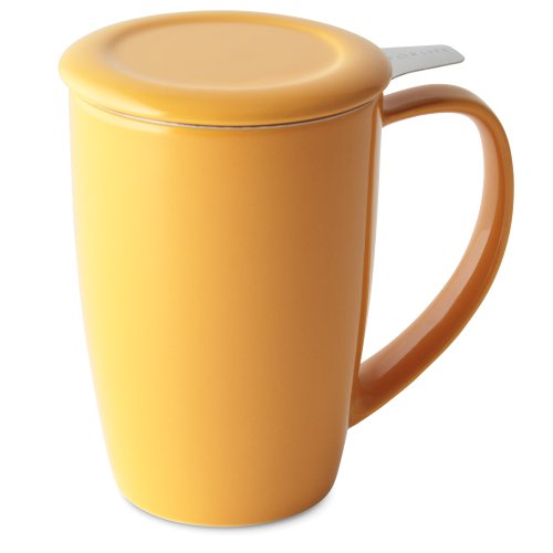 Curve Tall Tea Mug with Infuser and Lid 15 ounces