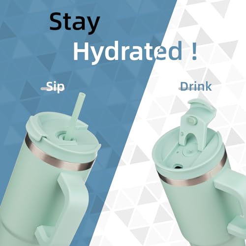 30 oz Insulated Tumbler Water Bottle with Handle