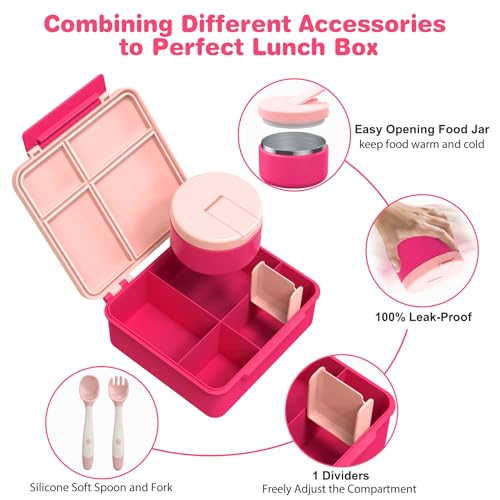 Kids Bento Lunch Box with 8oz Soup Thermo