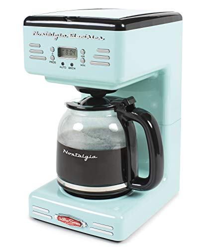 Retro 12 Cup Programmable Coffee Maker With LED Display