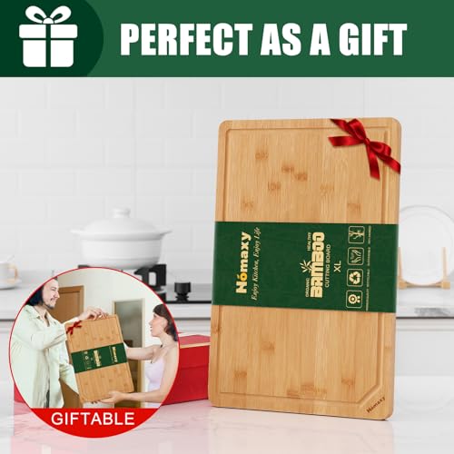 Extra Large Organic Bamboo Cutting Boards for Kitchen