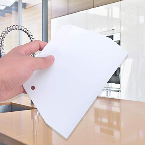 2pcs Cake Scraper Icing Smoother Flexible Plastic Cake Scraper Smoother for Bakery Pastry Cake Decoration Kitchen DIY Baking Tool