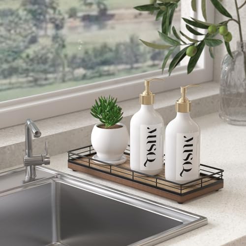 Acacia Wood Bathroom Vanity Tray