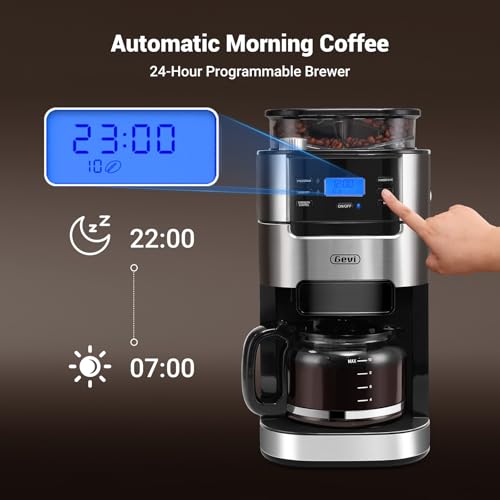 10-Cup Grind-And-Brew Drip Coffee Maker with Built-In Burr Grinder