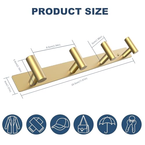 Hat and Coat Wall Mount Rack (2 Count)