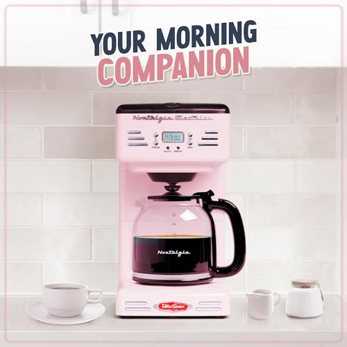 Retro 12 Cup Programmable Coffee Maker With LED Display