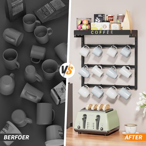 Coffee Mug Holder Wall Mounted