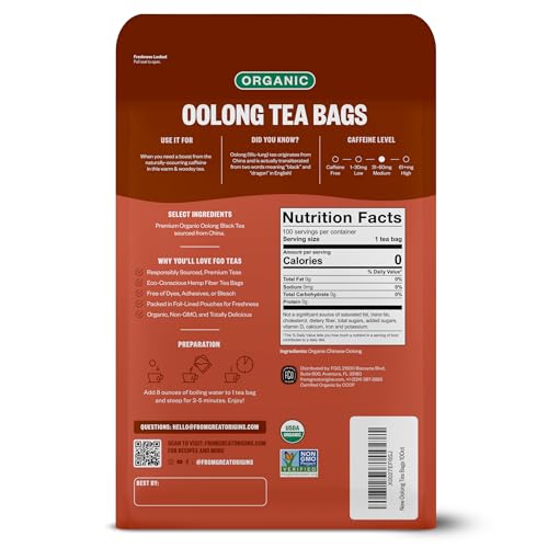Organic Oolong Tea (100 Count)