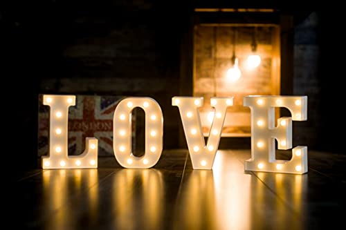 LED Letter Lights Sign Marquee Light Up Letters Sign for Night Light Wedding