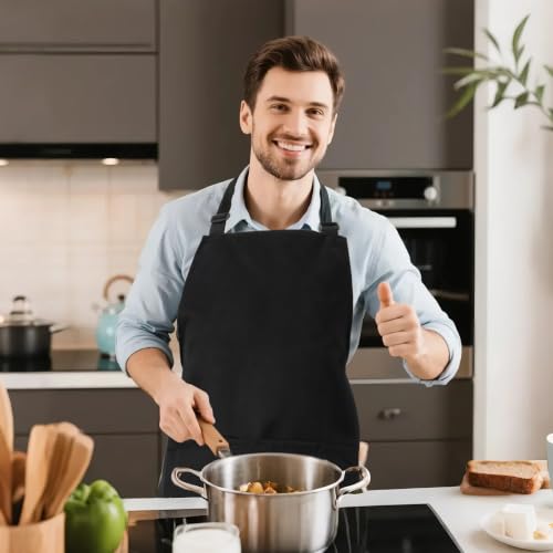 Kitchen Bib Chef Apron for Women Men