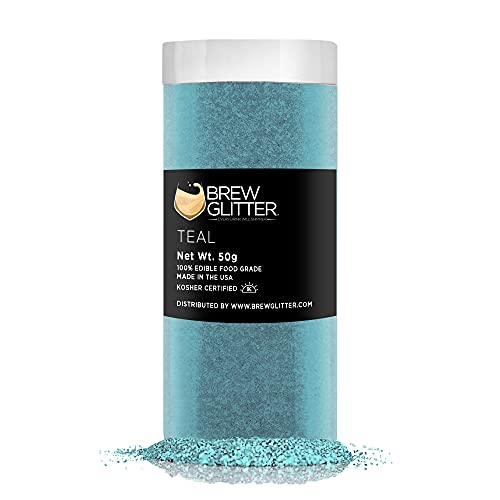 Teal BREW GLITTER Edible Glitter For Drinks