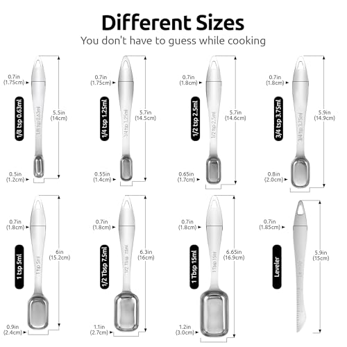 Narrow Square Measuring Spoons