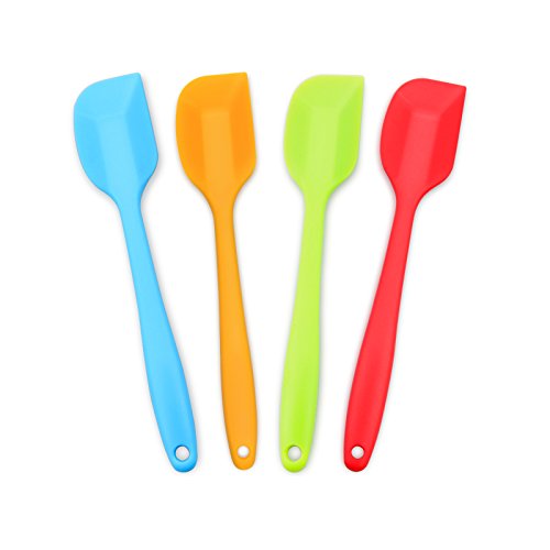 4 Piece Silicone Spatula Set with Stainless Steel Core (4 Count)