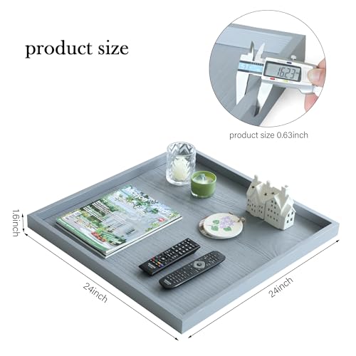 Square Ottoman Table Tray 24"