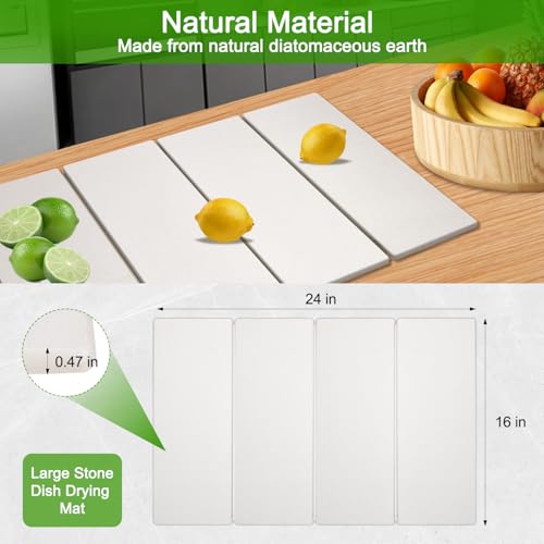 Large Dish Drying Mat for Kitchen Counter