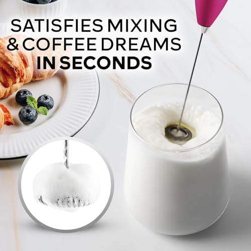 Powerful Milk Frother Wand With Duracell Batteries