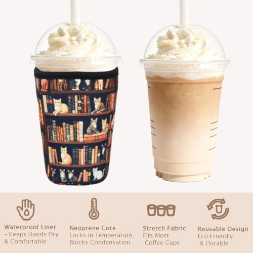 Reusable Insulated Neoprene Iced Coffee Cup Sleeve