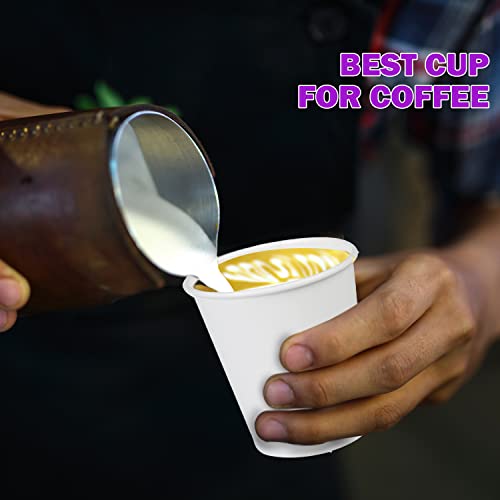 White Disposable Paper Coffee Cups (100 Count)