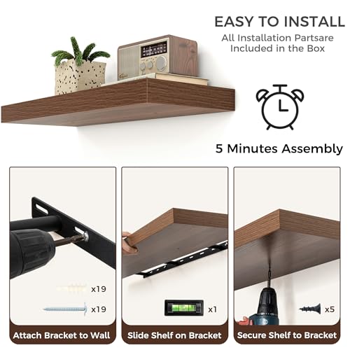 36 Inch Floating Shelves for Wall (2 Count)