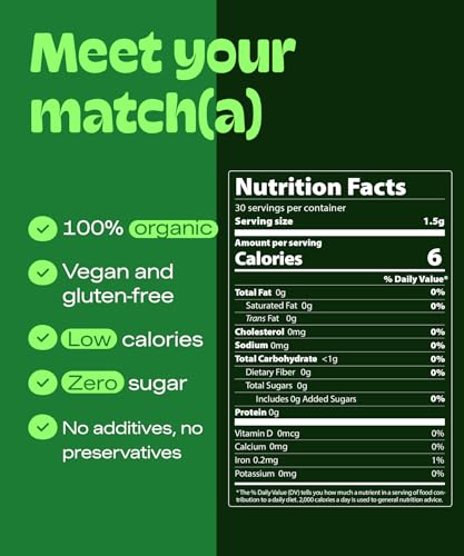 Certified Organic Matcha Powder Sticks