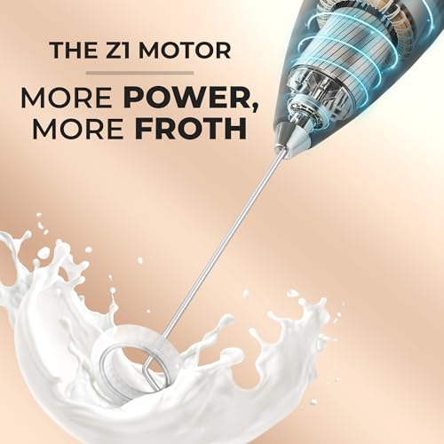 Powerful Milk Frother Wand With Duracell Batteries