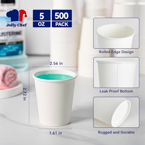 500 Count 5 oz Paper Cups