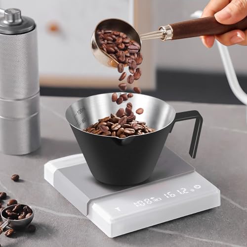 1 Pc Stainless Steel Espresso Shot Cup with Dual Scale