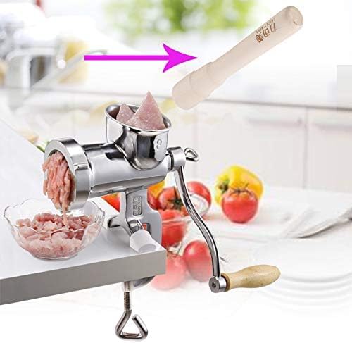 8.25inch Medium Diameter Wood Stomper Pusher for Meat Grinder Mincer