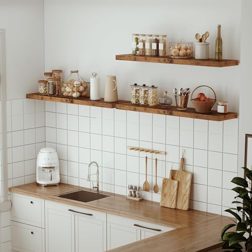 Single Floating Shelves 48x10” Set of 1