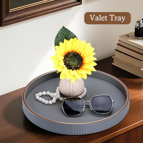 12" Round Coffee Table Tray for Home Decor