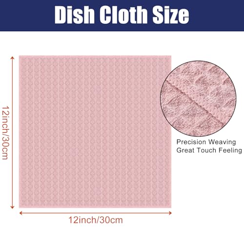 Microfiber Waffle Weave Kitchen Dish Cloths (12 Count)