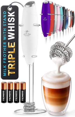 Powerful Milk Frother Wand With Duracell Batteries