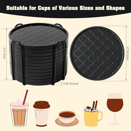 Coasters Drink Coasters Set of 8 with Holder (8 Count)