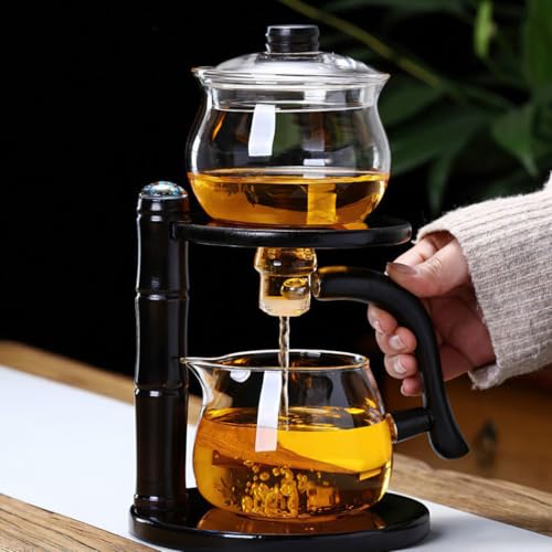 Glass Semi Automatic Tea Set