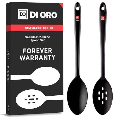 DI ORO Silicone Cooking Spoons (2 Count)