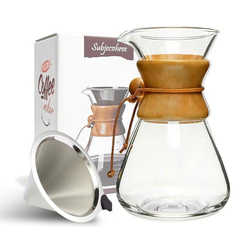 subjectthree Glass Coffee Maker Pour Over Coffee Dripper