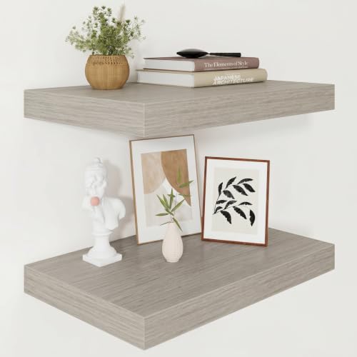 Deep Floating Shelves for Wall 16x12” Set of 2 (2 Count)