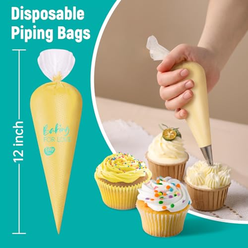 100PCS 12 Inch Disposable Anti Burst Thick Piping Bags