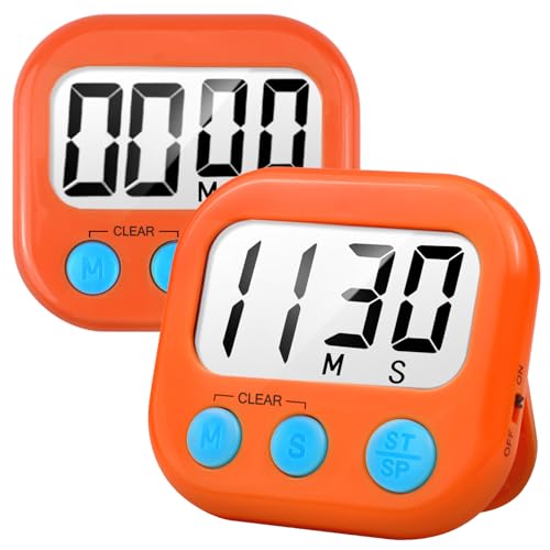 Digital Kitchen Timers for Cooking (2 Count)