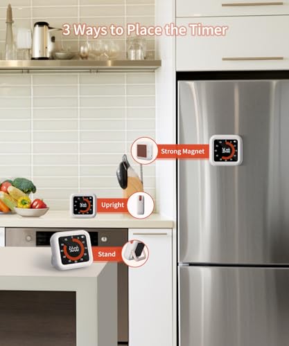 Digital Magnetic Visual Kitchen Timer