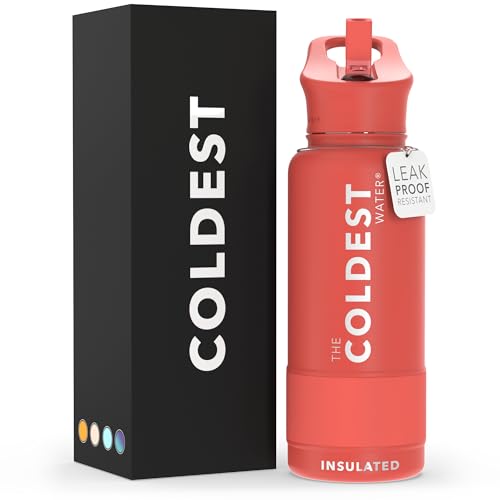 Coldest Insulated Water Bottle with Straw Lid