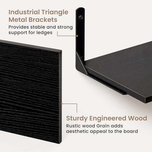 Deep Floating Shelves (2 Count)