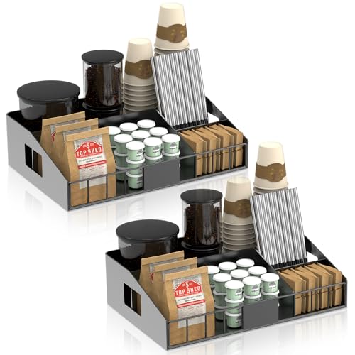 Metal Coffee Station Organizer for Countertop (2 Count)