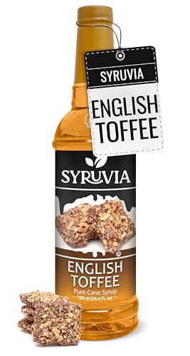 Coffee Syrup English Toffee Flavored Syrup for Drinks (25.4 Fl Oz)