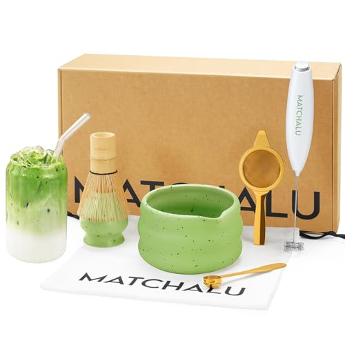 Matcha Whisk Set With Ceramic Matcha Bowl